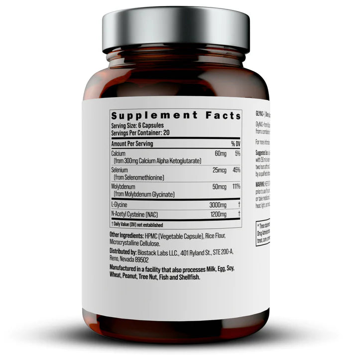 Клетъчно обновяване, възстановяване, митохондриално оптимизиране GlyNAC+ Bio Stack