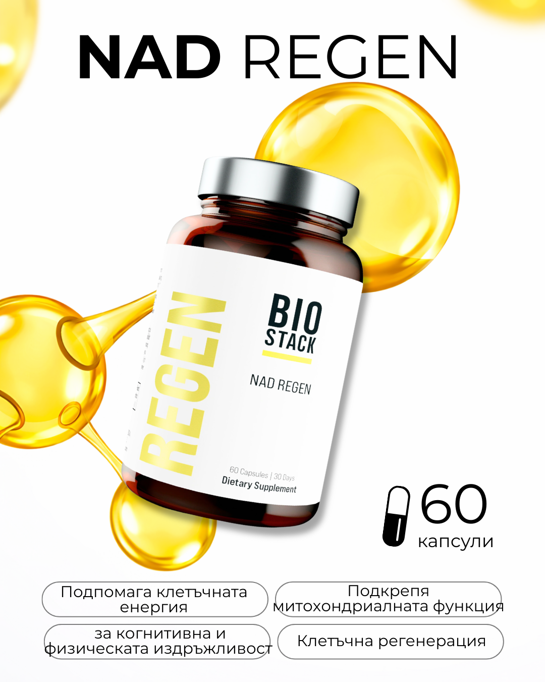Клетъчно обновяване, Енергия, Възстановяване NAD Regen Bio Stack